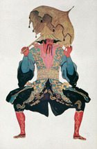 Costume design for a Chinaman, from Sleeping Beauty, 1921 (colour litho)
