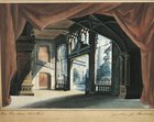 Austria, Vienna, set design sketch for Don Giovanni or the rake punish'd, Act four, scene one