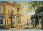 Austria, Vienna, set design for performance Thus Do They All, or The School For Lovers, by Heinrich Lefler