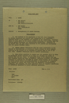 Memo from Theo E. Hall re: Strengthening of Border Controls, Undated