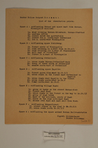 Border Police Outpost Bärnau: List of the Observation Points, Undated