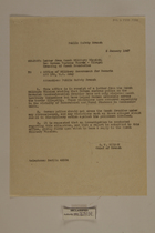 Memo from O. W. Wilson re: Letter from Czech Military Mission on Illegal Crossing of Czech Boundaries, January 3, 1947