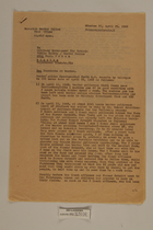Memo from Dr. Josef Heppner to Military Government for Bavaria re: Incidents at the Border, April 29, 1946