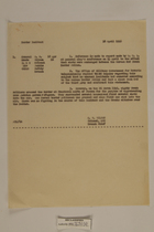 Memo from O. W. Wilson re: Border Incident, April 18, 1946