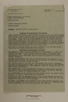 Memo from Dr. Riedl re: Monthly Report for June 1951