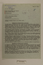 Memo from Dr. Riedl re: Monthly Report for August 1950