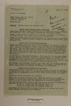 Memo from Dr. Riedl re: Monthly Report for February 1950