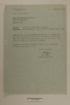 Memo from Dr. Riedl re: Blasting Böhmisch-Fischern/CSR, March 16, 1950