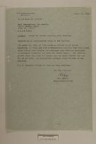 Memo from Dr. Riedl re: Flight of Unknown Airplane over Frontier, March 15, 1950