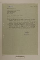 Memo from Dr. Riedl re: Observations on the Border, March 13, 1950