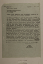 Memo from Dr. Riedl re: Illegal Crossing at the Border by about 4000 persons from the Soviet Zone, May 21, 1951