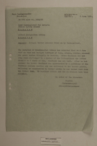 Memo from Schaumberger re: Illegal Border Crosser Fired on by Volkspolizei, June 6, 1951
