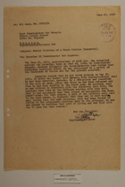 Memo from Dr. Riedl re: Border Crossing by a Czech Soldier (Deserter), June 17, 1950