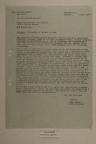 Memo from Dr. Riedl re: Violation of Border by SNB, July 4, 1951