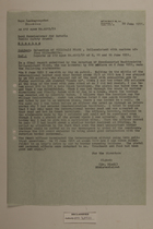 Memo from Dr. Riedl re: Detention of Willibald Franz, June 30, 1951