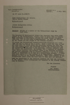 Memo from Dr. Riedl re: Flight of a Member of the Volkspolizei from the East Zone, July 2, 1951