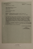Memo from Schaumberger re: Presumed Arrest of German Customs Official by Czech Border Personnel, June 9, 1951