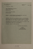 Memo from Schaumberger re: Passport Control in Lindau/Bodensee Taken Over by the Bavarian Border Police, June 7, 1951
