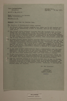 Memo from Dr. Riedl re: News from the Russian Zone, May 30, 1951