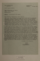 Memo from Georg Mulzer re: Apprehension of SED Agents, May 30, 1951