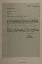 Memo from Dr. Riedl re: American Customs Officials and Officials of the SMA Berlin at Border Crossing Points, May 10, 1951