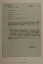 Memo from Dr. Riedl re: Importation of Dogs from Austria, May 8, 1951