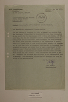 Memo from Dr. Riedl re: Apprehension of Two Fugitive Penal Prisoners, November 14, 1950
