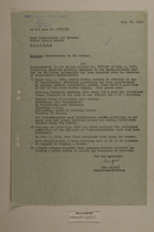 Memo from Dr. Riedl re: Observations on the Border, July 12, 1950