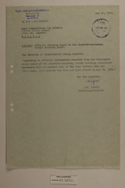 Memo from Dr. Riedl re: Official Checking Hours at the Neustadt-Sonneberg Border Crossing Point, May 30, 1950