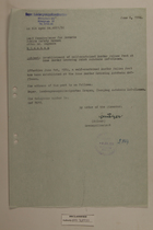 Memo from Georg Mulzer re: Establishment of Self-Contained Border Police Post at Zone Border Crossing Point Autobahn Hof-Planan, June 6, 1950