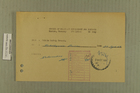 Blank Registration Card from Public Safety Branch to Intelligence Division, September 27, 1949