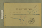 Blank Registration Card from Public Safety Branch to Intelligence Division, September 23, 1949