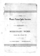 Report of Missionary Work, November, 1885, to November, 1886