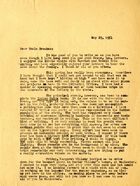 Muriel Wright to J. B. Wright; May 29, 1951