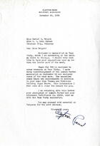 Clayton Rand to Muriel Wright, Gulfport, Miss., 29 November 1938, with Enclosure: Draft Manuscript of Tams Bixby