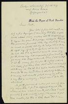 Letter from Franz Boas to Ruth Benedict, July 1, 1929