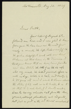 Letter from Franz Boas to Ruth Benedict, August 21, 1929