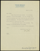 Letter from Franz Boas to Ruth Benedict, June 24, 1930
