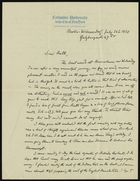 Letter from Franz Boas to Ruth Benedict, July 26, 1930