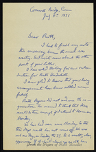 Letter from Franz Boas to Ruth Benedict, July 9, 1931