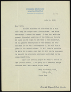 Letter from Franz Boas to Ruth Benedict, July 15, 1935