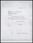 Letter Franz Boas to the Director of the Uzbek Institute of Experimental Medicine, September 2, 1938