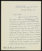 Letter from Franz Boas to Ruth Benedict, July 19, 1940