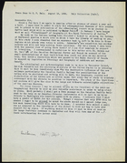 Copy of Partial Letter from Franz Boas to C.P. Daly, August 12, 1886