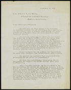 Letter from Franz Boas to the Professor F. von Müller, September 13, 1933