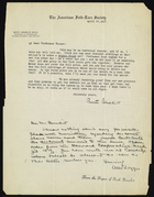 Correspondence between Ruth Benedict and Alfred Tozzer, April 1927