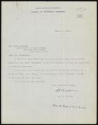 Letter from A. V. Kidder to Ruth Benedict, March 1, 1934