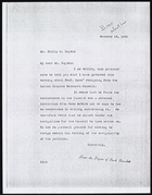 Copy of Letter from Ruth Benedict to Philip M. Hayden, October 19, 1936