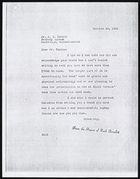 Copy of Letter from Ruth Benedict to Dr. A.M. Tozzer, October 30, 1936