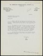Letter from Ad [E. Adamson Hoebel] to Ruth Benedict, February 16, 1943